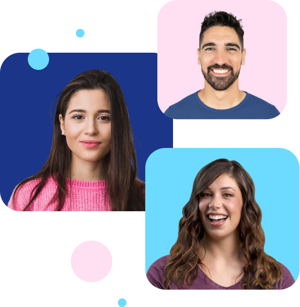 people with decorations